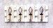 Garderobenleiste >25987< in vintage, MDF, Metall - 55x20x7cm (BxHxT)