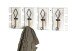 Garderobenleiste >25987< in vintage, MDF, Metall - 55x20x7cm (BxHxT)