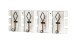 Garderobenleiste >25987< in vintage, MDF, Metall - 55x20x7cm (BxHxT)