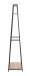 Garderobe >25992< in eiche, schwarz, MDF, Metall - 68x166x40cm (BxHxT)