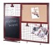 Memoboard >27974< in rot, Kork, Metall - 65x57x6cm (BxHxT)