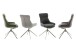 Schalenstuhl >PELION< (2-er Set) in Anthrazit, Polyester - 55x90x62cm (BxHxT)