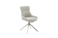 Schalenstuhl >PELION< (2-er Set) in Lichtgrau, Polyester - 55x90x62cm (BxHxT)