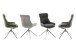 Schalenstuhl >PELION< (2-er Set) in Lichtgrau, Polyester - 55x90x62cm (BxHxT)