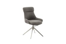 Schalenstuhl >PELION< (2-er Set) in Schlamm, Polyester - 55x90x62cm (BxHxT)