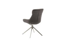 Schalenstuhl >PELION< (2-er Set) in Schlamm, Polyester - 55x90x62cm (BxHxT)