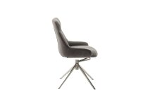 Schalenstuhl >PELION< (2-er Set) in Schlamm, Polyester - 55x90x62cm (BxHxT)