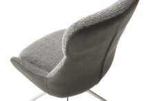 Schalenstuhl >PELION< (2-er Set) in Schlamm, Polyester - 55x90x62cm (BxHxT)