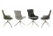Schalenstuhl >PELION< (2-er Set) in Schlamm, Polyester - 55x90x62cm (BxHxT)