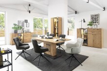 Schalenstuhl >PELION< (2-er Set) in Anthrazit, Polyester - 55x90x62cm (BxHxT)
