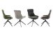 Schalenstuhl >PELION< (2-er Set) in Anthrazit, Polyester - 55x90x62cm (BxHxT)