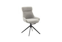 Schalenstuhl >PELION< (2-er Set) in Lichtgrau, Polyester - 55x90x62cm (BxHxT)