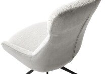 Schalenstuhl >PELION< (2-er Set) in Lichtgrau, Polyester - 55x90x62cm (BxHxT)