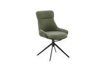 Schalenstuhl >PELION< (2-er Set) in Olive, Polyester - 55x90x62cm (BxHxT)