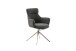 Armlehnstuhl >PELION< (2-er Set) in Anthrazit, Polyester - 62x90x62cm (BxHxT)