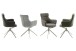 Armlehnstuhl >PELION< (2-er Set) in Anthrazit, Polyester - 62x90x62cm (BxHxT)