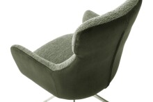 Armlehnstuhl >PELION< (2-er Set) in Olive, Polyester - 62x90x62cm (BxHxT)