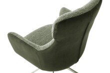 Armlehnstuhl >PELION< (2-er Set) in Olive, Polyester - 62x90x62cm (BxHxT)