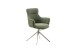 Armlehnstuhl >PELION< (2-er Set) in Olive, Polyester - 62x90x62cm (BxHxT)