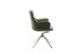 Armlehnstuhl >PELION< (2-er Set) in Olive, Polyester - 62x90x62cm (BxHxT)