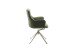 Armlehnstuhl >PELION< (2-er Set) in Olive, Polyester - 62x90x62cm (BxHxT)