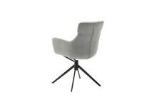 Armlehnstuhl >PELION< (2-er Set) in Lichtgrau, Polyester - 62x90x62cm (BxHxT)