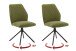 4-Fußstuhl >ACANDI < (2-er Set) in Olive, Polyester/ Polyamid - 52x89x64 (BxHxT)
