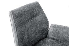 Armlehnstuhl >DIVERIA< (2-er Set) in Anthrazit, Polyester - 64x90x66cm (BxHxT)