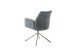 Armlehnstuhl >DIVERIA< (2-er Set) in Anthrazit, Polyester - 64x90x66cm (BxHxT)