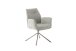 Armlehnstuhl >DIVERIA< (2-er Set) in Taupe, Polyester - 64x90x66cm (BxHxT)