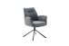 Armlehnstuhl >DIVERIA< (2-er Set) in Anthrazit, Polyester - 64x90x66cm (BxHxT)