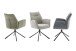 Armlehnstuhl >DIVERIA< (2-er Set) in Olive, Polyester - 64x90x66cm (BxHxT)