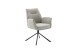 Armlehnstuhl >DIVERIA< (2-er Set) in Taupe, Polyester - 64x90x66cm (BxHxT)