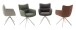 Armlehnstuhl >LIMONE 2< (2-er Set) in Olive, Leder - 61x88x63cm (BxHxT)