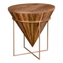 Couchtisch >Hapur< in Natur, Mango - 45x45x45cm (BxHxT)