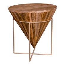 Couchtisch >Hapur< in Natur, Mango - 45x45x45cm...