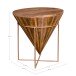 Couchtisch >Hapur< in Natur, Mango - 45x45x45cm (BxHxT)