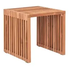 Beistelltisch >Pego< in Braun, Teak - 40x40x40cm...