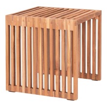 Beistelltisch >Pego< in Braun, Teak - 40x40x40cm (BxHxT)