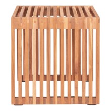 Beistelltisch >Pego< in Braun, Teak - 40x40x40cm (BxHxT)