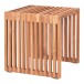 Beistelltisch >Pego< in Braun, Teak - 40x40x40cm (BxHxT)
