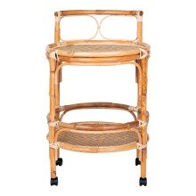 Beistelltisch >Zaragoza< in Braun, Rattan -...