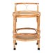 Beistelltisch >Zaragoza< in Braun, Rattan - 55x87x55cm (BxHxT)