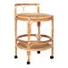 Beistelltisch >Zaragoza< in Braun, Rattan - 55x87x55cm (BxHxT)