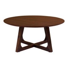 Couchtisch >Hellerup< in Braun, Nussbaum - 75x36x75cm (BxHxT)