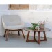 Couchtisch >Hellerup< in Braun, Nussbaum - 75x36x75cm (BxHxT)