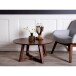 Couchtisch >Hellerup< in Braun, Nussbaum - 75x36x75cm (BxHxT)