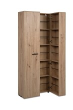 Schuhschrank >Lugo< in Dekor Artisan Oak - 74x181,5x34cm (BxHxT)