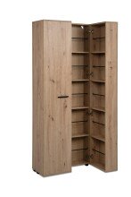 Schuhschrank >Lugo< in Dekor Artisan Oak - 74x181,5x34cm (BxHxT)