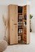 Schuhschrank >Lugo< in Dekor Artisan Oak - 74x181,5x34cm (BxHxT)
